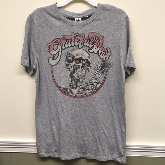 Junk Food Clothing Tops - Grateful Dead Skeleton Men’s Junk Food Tee shirt